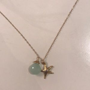 Handmade 14k gold filled starfish necklace